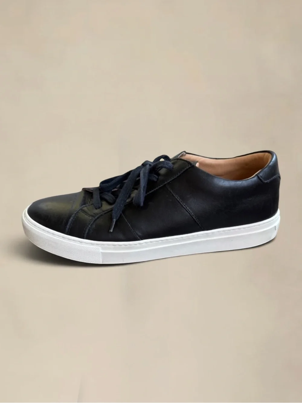 GREATS BROOKLYN Black Royale Leather Luxury Sneakers Size 12